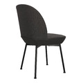 Upholstered Chair Cloe, dark grey