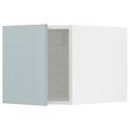 METOD Top cabinet, white/Kallarp light grey-blue, 40x40 cm