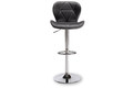 Bar Stool, faux leather, black/chrome
