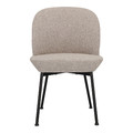 Upholstered Chair Cloe, light grey