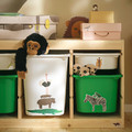 SANDLÖPARE Decoration stickers, set of 3, multicolour/animals on the savannah