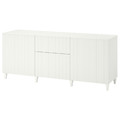 BESTÅ Storage combination with drawers, white/Sutterviken/Kabbarp white, 180x42x74 cm