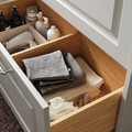 TÄNNFORSEN Wash-stand with drawers, light grey, 80x48x63 cm