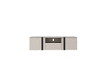 Wall-Mounted TV Cabinet Verica 150 cm, cashmere/black handles