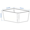 KUGGIS Box, white, 13x18x8 cm