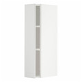METOD Wall cabinet with shelves, white/Stensund white, 20x80 cm
