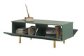 Coffee Table with Storage Scalia II 120, matt labrador, gold legs