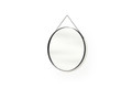 Round Mirror with Metal Frame Nicole 60cm, black