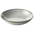GLADELIG Deep plate, grey, 21 cm