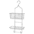 KROKFJORDEN Shower hanger, two tiers, zinc plated, 24x53 cm
