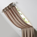 Curtain GoodHome Pahea 135x260cm, brown