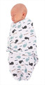Bo Jungle B-Wrap Baby Wrapping Blanket Ocean Whales Small 0-4m