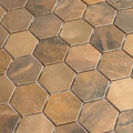 GoodHome Mosaic Tile Enaide 30 x 30 cm, 1pc, hexagon, copper