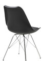 Chair Eris, 1pc, PP/faux leather, black/chrome