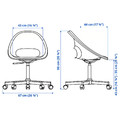 LAGKAPTEN/ELDBERGET / VITTSJÖ Desk and storage combination, and swivel chair black-brown/dark grey