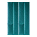 Upholstered Wall Panel Rectangle Stegu Mollis 30x15cm, turquoise
