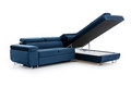 Corner Sofa-Bed Right Annabelle Monolith 77, dark blue