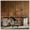 LAGKAPTEN / ALEX Desk, black-brown/white, 200x60 cm