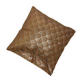 Cushion Scales 45x45cm, velvet, light brown