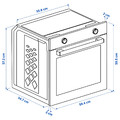 LAGAN Oven, stainless steel