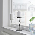 SILVERPÄRON Pillar candle holder, white, 20 cm