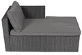 Outdoor Corner Furniture Set ROMA, black/grey