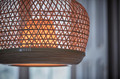 MISTERHULT Pendant lamp, bamboo, 45 cm