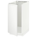 METOD Base cab f sink/waste sorting, white/Voxtorp matt white, 40x60 cm