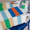 KLIBBKORSÖRT Pre-cut fabric, multicolour/stripe, 150x300 cm