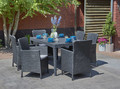 Outdoor Dining Table GIRONA 160 cm, graphite