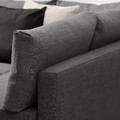 FRIHETEN Cushion, Skiftebo dark grey, 67x47 cm
