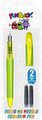 Fun&Joy Fountain Pen + 2 Ink Cartridges, lime-yellow