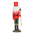 Nutcracker Christmas Decoration 28cm, red, hat