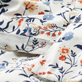 BRUDKRUSBÄR Duvet cover and 2 pillowcases, white multicolour/floral pattern, 200x200/50x60 cm