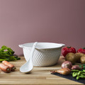 Soup Vase, Spoon & 6 Bowls