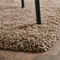 VOLLERSLEV Rug, high pile, beige, 160x230 cm