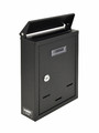 Basic Wall-Mount Letterbox, Black, 300x230x85mm