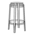 Bar Stool Ghost 66cm, grey transparent