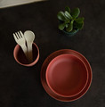 Bo Jungle B-CPLA Biodegradable Children's Tableware Set 5pcs Terracota