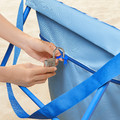 STRANDÖN Sun lounger, blue/white