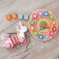 Trefl Wooden Pull-along Toy Unicorn Lea 12m+