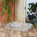 Tray Mirage 41cm, gold rim, plastic