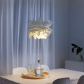 KRUSNING Pendant lamp shade, white, 43 cm