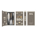 BBQ Grill Serving Tool Set, Cookbook Case, 3 pieces