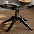 ROSENTORP / NÄSINGE Table and 4 chairs, black/Kilanda light beige dark brown stained, 110/155 cm