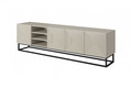 TV Cabinet Asha 200cm, cashmere/black