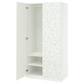 PAX / LINNABERG Wardrobe combination, white/patterned, 100x60x201 cm