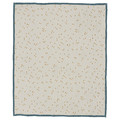 GULDVÄVARE Blanket, blue/white dotted, 80x100 cm