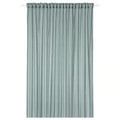 STENFRÖ Sheer curtain, 1 piece, with heading tape/turquoise, 300x300 cm