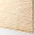 METOD High cab f micro w 2 doors/shelves, white/Askersund light ash effect, 60x60x200 cm